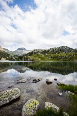 Summer landscape in Aiguestortes and Sant Maurici National Park, Pyrenees, Spain