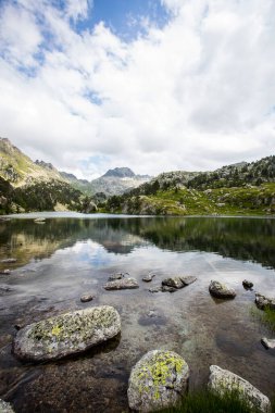 Summer landscape in Aiguestortes and Sant Maurici National Park, Pyrenees, Spain