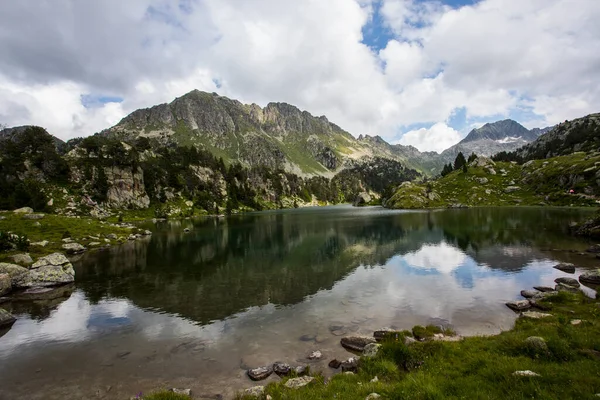 Summer Landscape Aiguestortes Sant Maurici National Park Pyrenees Spain — Stock Photo, Image