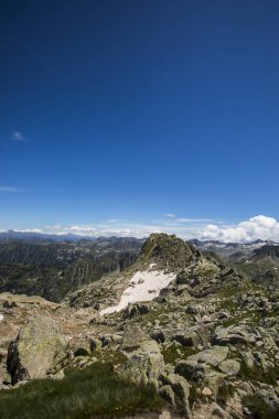 Summer landscape in Aiguestortes and Sant Maurici National Park, Pyrenees, Spain