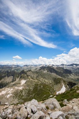 Summer landscape in Aiguestortes and Sant Maurici National Park, Pyrenees, Spain
