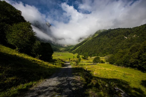Summer Uelhs Deth Joeu Waterfall Val Aran Pyrenees Spain — Stok fotoğraf