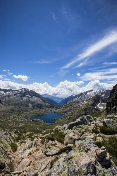 Summer Landscape Aiguestortes Sant Maurici National Park Pyrenees Spain — Fotografia de Stock