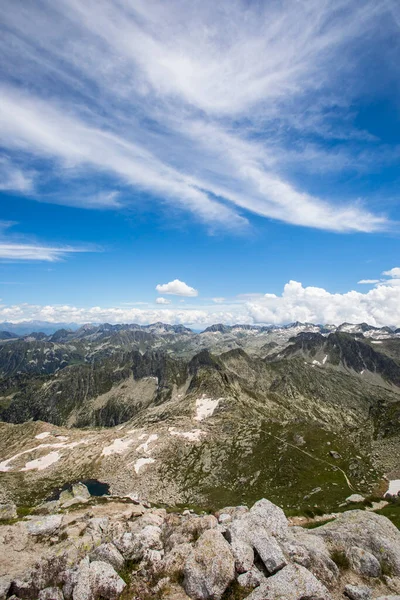 Summer Landscape Aiguestortes Sant Maurici National Park Pyrenees Spain — 스톡 사진