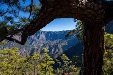 Landscaoe in Bejenado Peak in Caldera De Taburiente, La Palma, Canary Islands, Spain