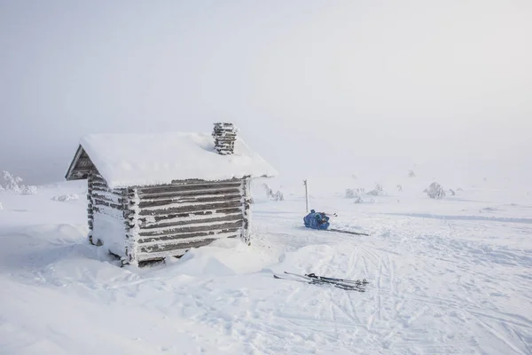 Ski Expedition Pallas Yllastunturi National Park Lapland Northern Finland — Fotografia de Stock