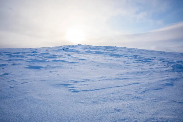 Krajobraz Zimowy Parku Narodowym Pallas Yllastunturi Laponia Finlandia — Zdjęcie stockowe
