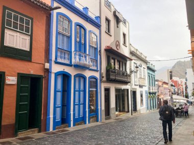 Santa Cruz de La Palma 'nın Resimli Sokakları, Kanarya Adaları, İspanya