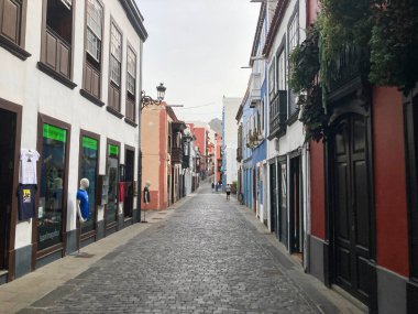 Santa Cruz de La Palma 'nın Resimli Sokakları, Kanarya Adaları, İspanya