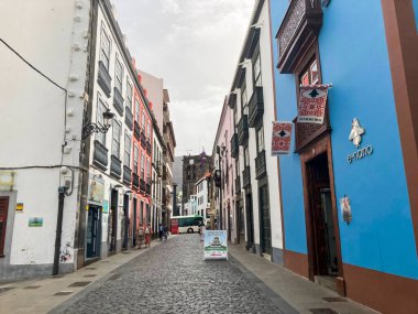 Santa Cruz de La Palma 'nın Resimli Sokakları, Kanarya Adaları, İspanya