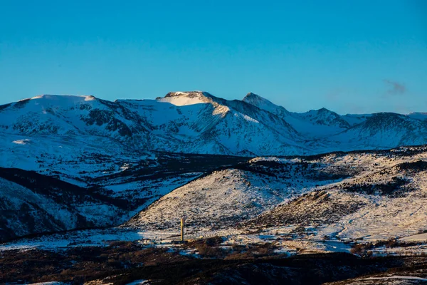 Winterlandschap Cerdnya Pyreneeën Catalonië Spanje — Stockfoto