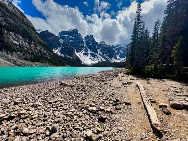 Summer Landscape Moraine Lake Banff National Park Canada — Foto Stock