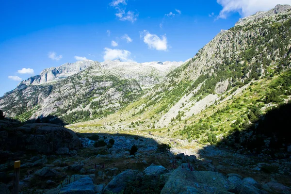 Paisagem Verão Vall Boi Aiguestortes Parque Nacional Sant Maurici Pirinéus — Fotografia de Stock