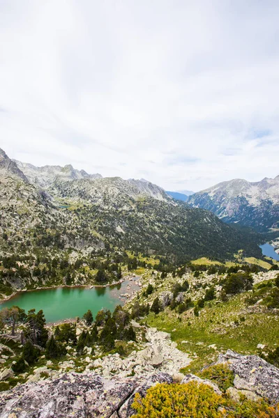 Letní Krajina Vall Boi Aiguestortes Národním Parku Sant Maurici Pyreneje — Stock fotografie