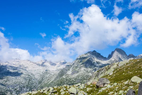 stock image Summer landscape in Vall de Boi, Aiguestortes and Sant Maurici National Park, Pyrenees, Spain