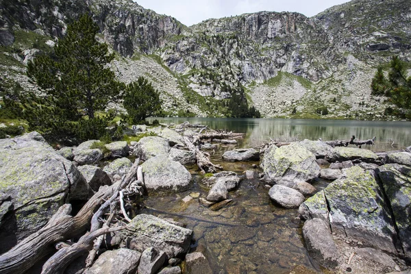 Paisagem Verão Vall Boi Aiguestortes Parque Nacional Sant Maurici Pirinéus — Fotografia de Stock