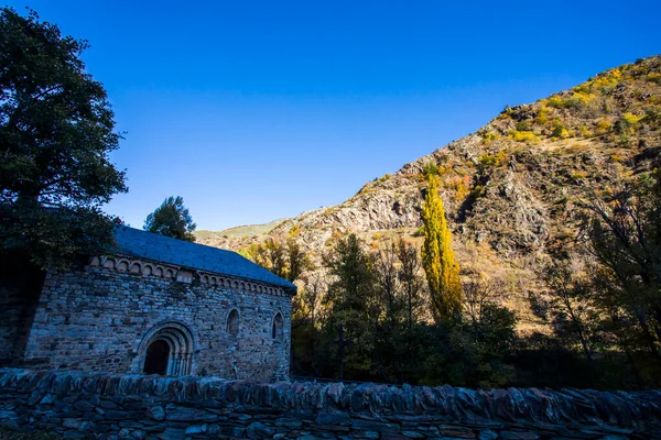 Őszi Táj Aiguestortes Sant Maurici Nemzeti Park Pireneusok Spanyolország — Stock Fotó