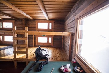 Ski expedition in Pallas Yllastunturi National Park, Lapland, northern Finland.