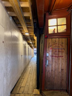 Bergen, Norveç; 10 Eylül 2023: Bergen, Norveç 'te sokak sahnesi