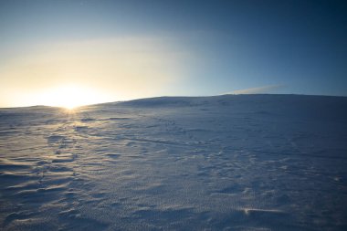 Winter landscape in Pallas Yllastunturi National Park, Lapland, northern Finland.