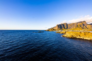 Norveç, Lofoten Adaları 'ndaki Hamnoy manzarası