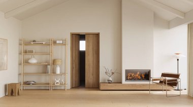 Parlak, yüksek tavanlı, yumuşak ışıklandırmalı, rahat mobilyalı, 3 boyutlu, davetkar oturma odası.