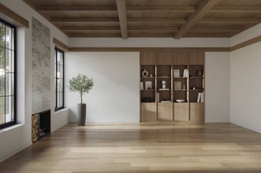 Modern tasarımcı mobilyalarının ve zarif aksesuarların yer aldığı şık bir oturma odası.