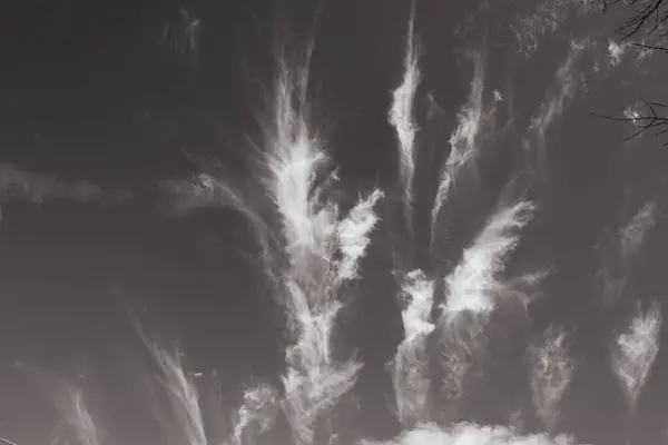 Чорно Білі Хмари Пейзаж Природи — стокове фото