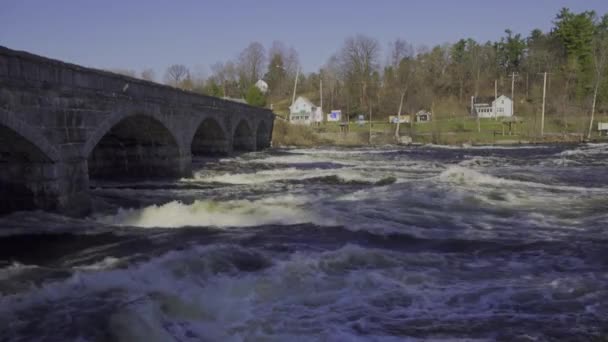 上一条河的激流 — 图库视频影像