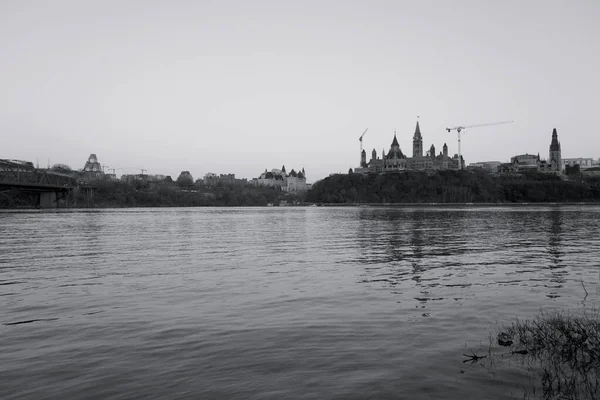 stock image view of the river seine in czech, capital of lithuania