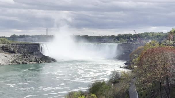 Niagarafallen Våren — Stockvideo