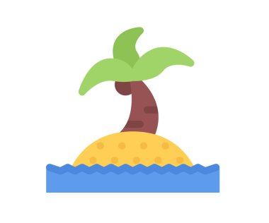 Plaj & kamp simgeleri, ada