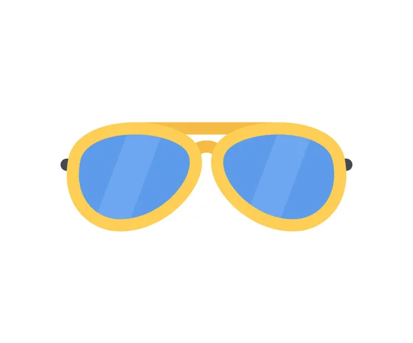 Iconos Playa Camping Gafas Sol — Vector de stock