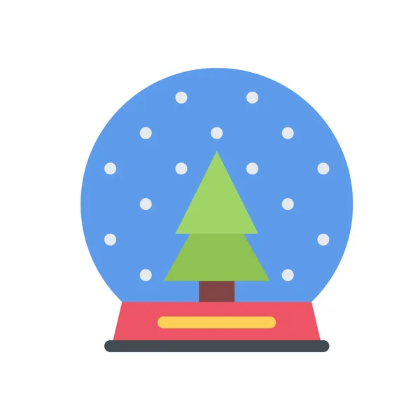 Різдвяні Ікони Снігова Куля — стоковий вектор