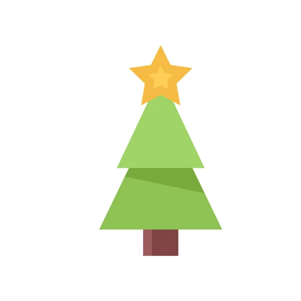 Vánoční Ikony Jedle — Stockový vektor