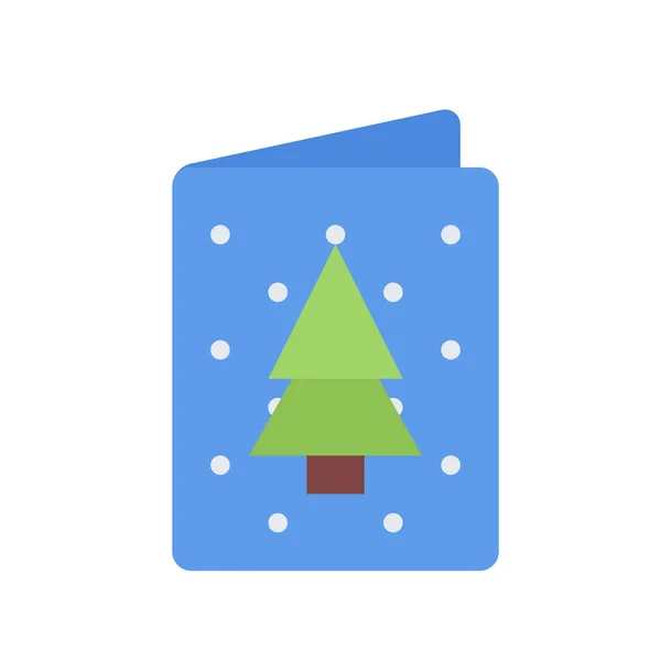 Vánoční Ikony Pohlednice — Stockový vektor