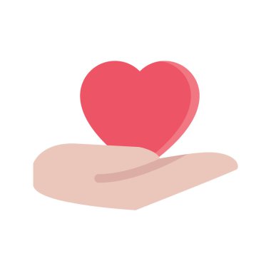 icons valentines day hand heart