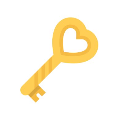 icons valentines day key heart
