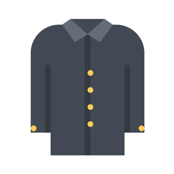 Design Vektor Bild Symbole Kleidung Mantel — Stockvektor