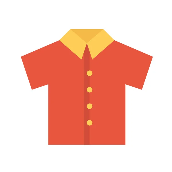 Projekt Wektor Obraz Ikony Ubrania Koszula — Wektor stockowy