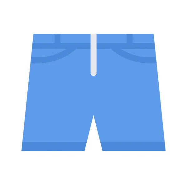 Diseño Vector Imagen Iconos Ropa Pantalones Cortos — Vector de stock