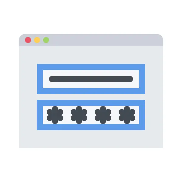 Design Vektor Image Icons Passwortgeschützt — Stockvektor