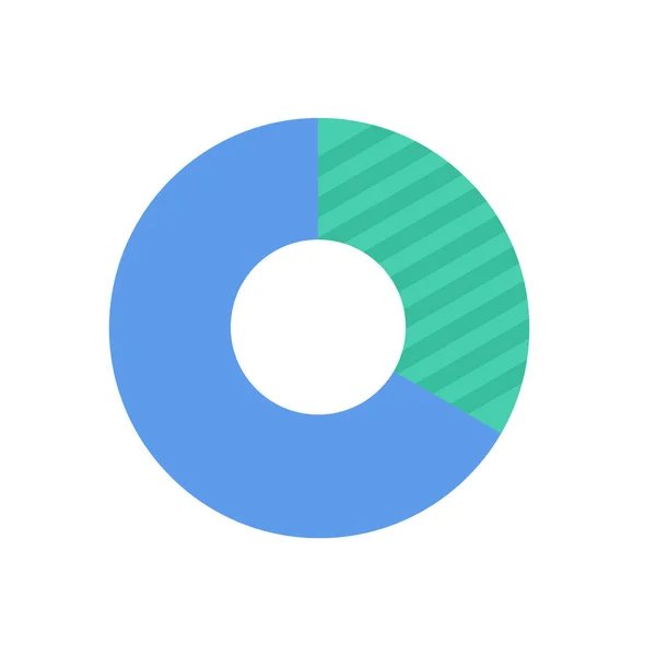 Ícones Imagem Vetorial Design Donut Chart — Vetor de Stock
