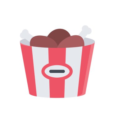 tasarım vektör simgeleri eklenmiş tavuk