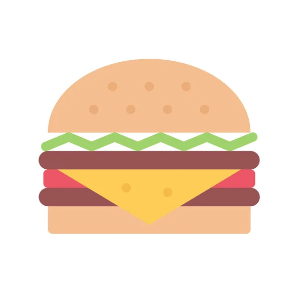 Ontwerp Vector Afbeelding Pictogrammen Hamburger — Stockvector