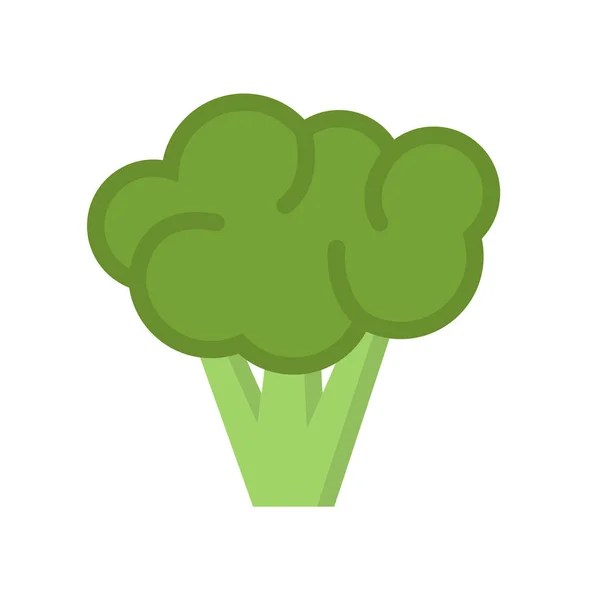 Design Vector Image Icons Broccoli — Stock Vector