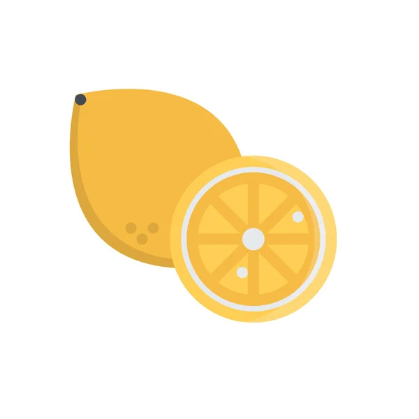 Design Vector Image Icons Lemon — Stock Vector