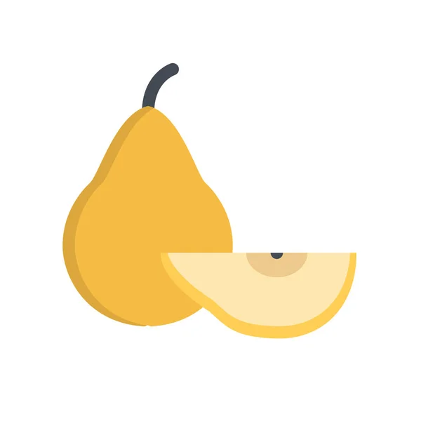 Design Vector Image Icons Pear — Stock Vector