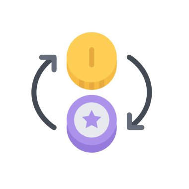 tasarım vektörü simgeleri para çipleri değişimi