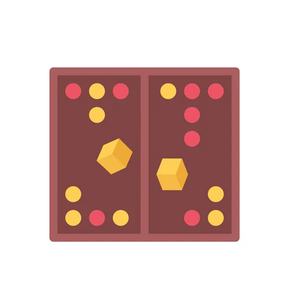 Design Vektor Bild Symbole Backgammon — Stockvektor